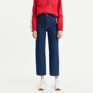 Levi's Ribcage Straight Ankle Women's Jeans, Dark Wash